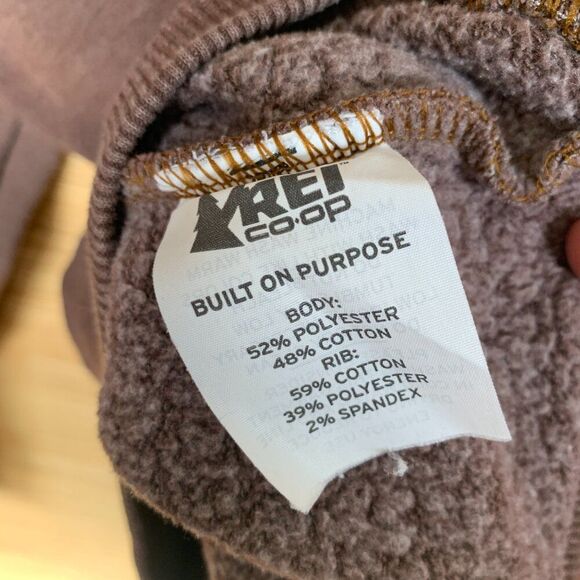 REI Unisex Brown Crewneck Treeverse Applique Sweatshirt Sz M - Picture 5 of 8